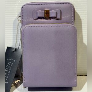 NWT Elegant Lilac Women's Bag with Bow Accent